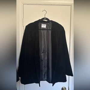 Old Navy Black Velvet Blazer Women’s Size XL